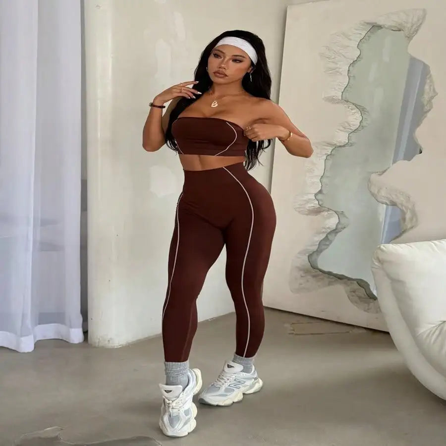 Seamless Knit Sports Set