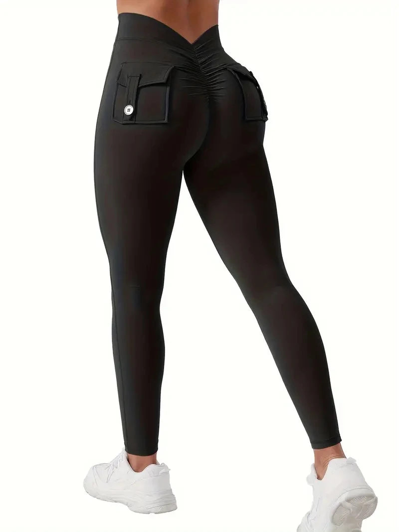 V-Back Seamless Gym Leggings