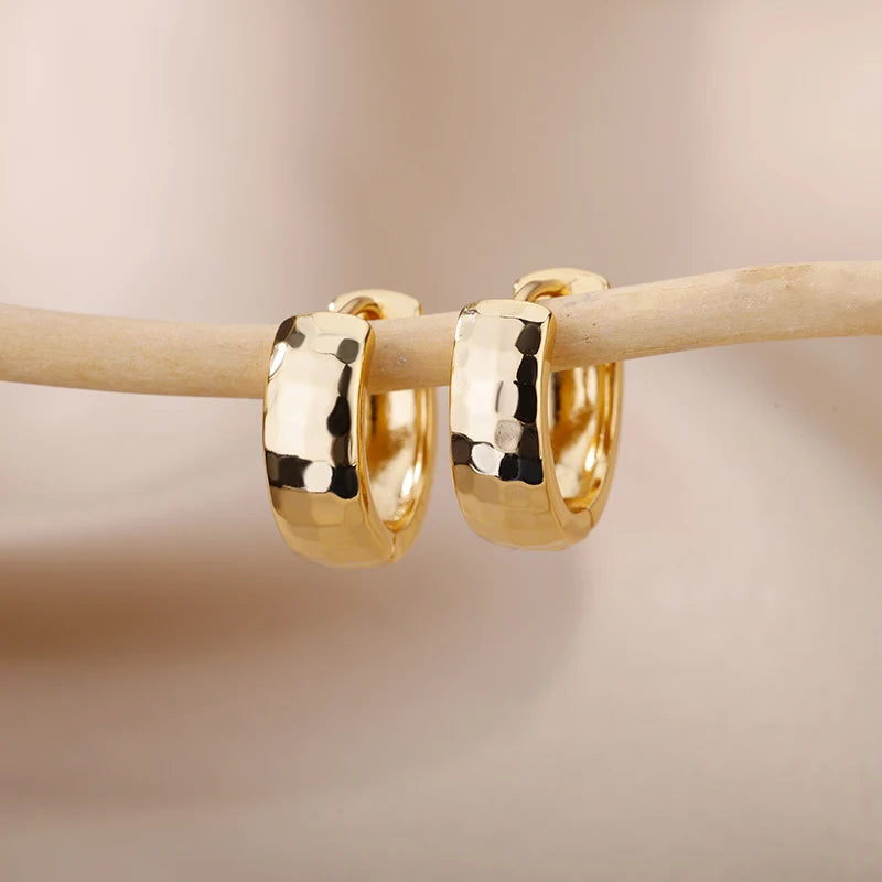Minimalist Star Hoop Earrings