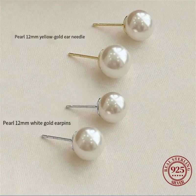 Rio Sterling Silver Freshwater Pearl Stud Earrings