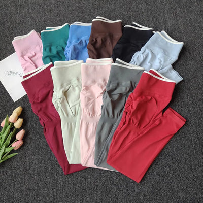 Peach Lift Colourblock Leggings