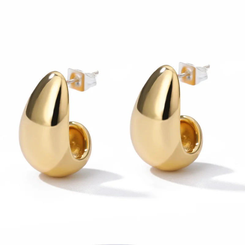 Minimalist Star Hoop Earrings