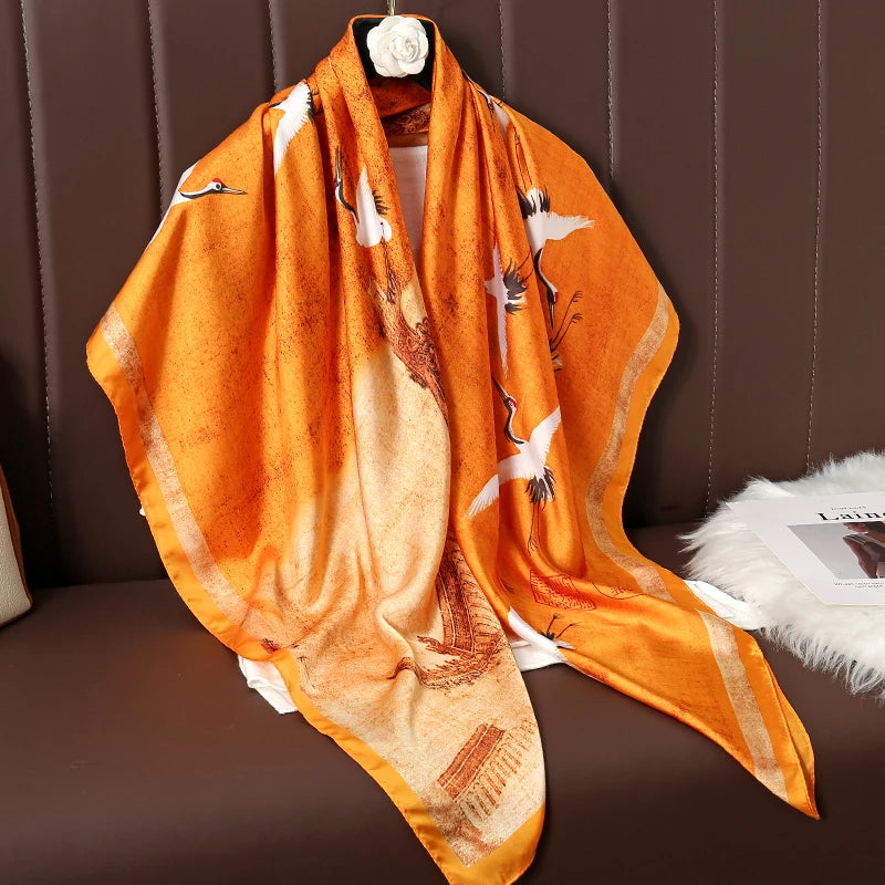 Luxury Silk Square Scarf