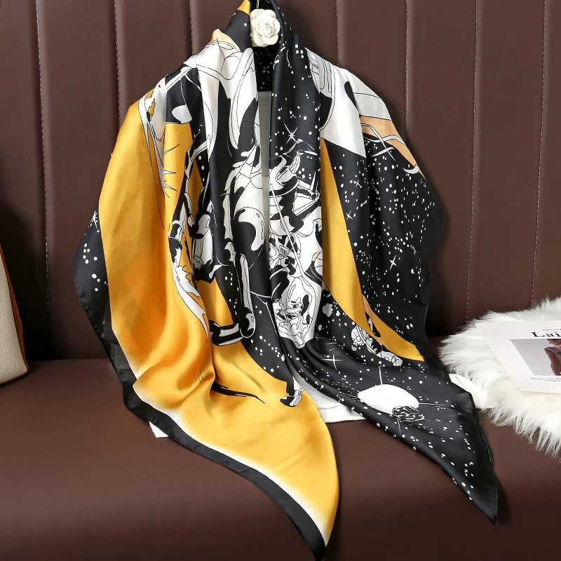 Luxury Silk Square Scarf