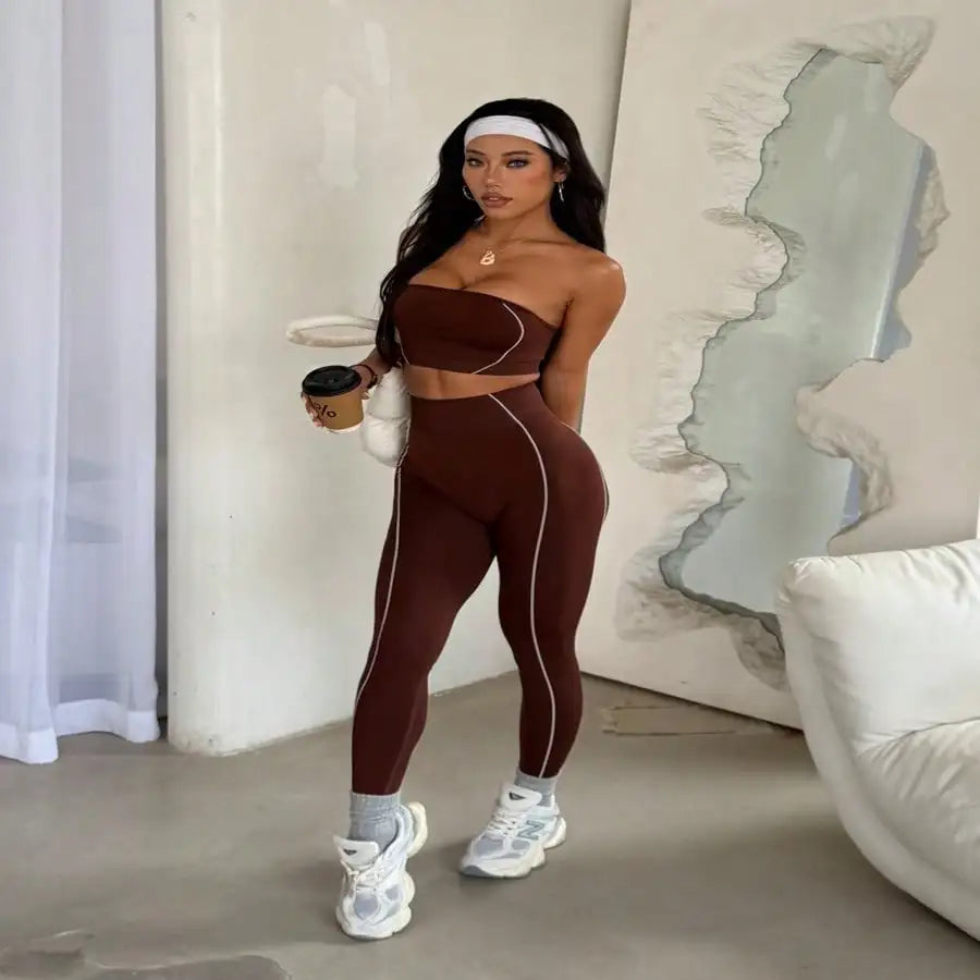 Seamless Knit Sports Set