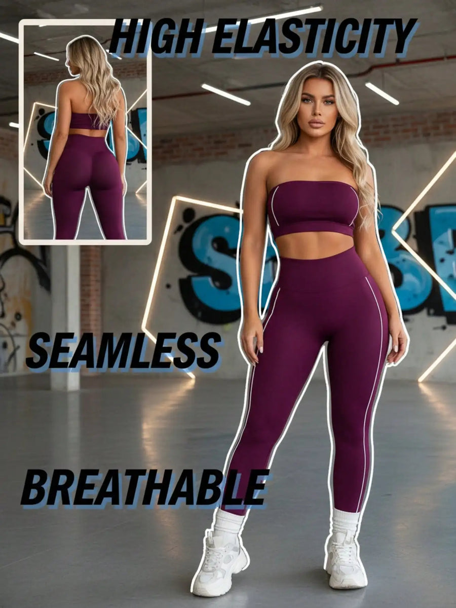 Seamless Knit Sports Set