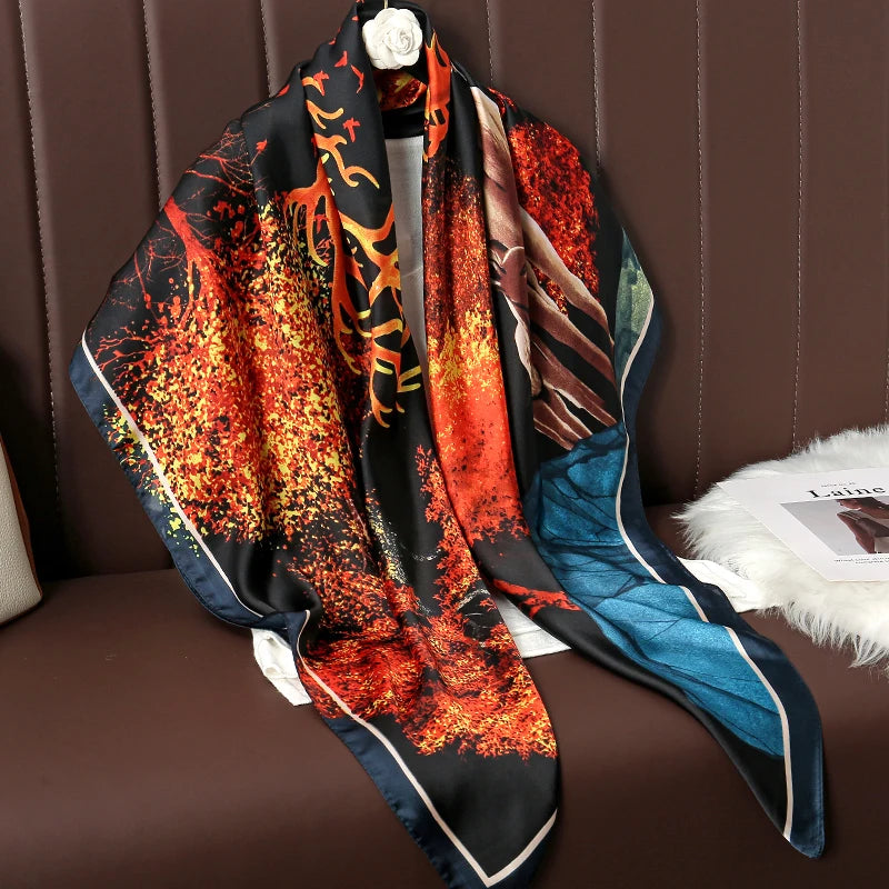 Luxury Silk Square Scarf