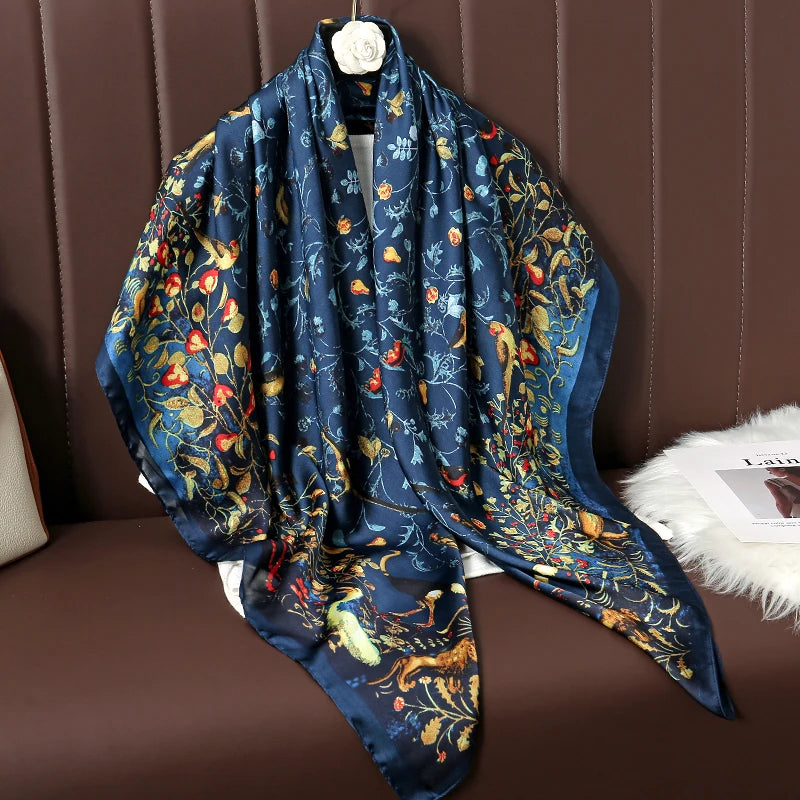 Luxury Silk Square Scarf