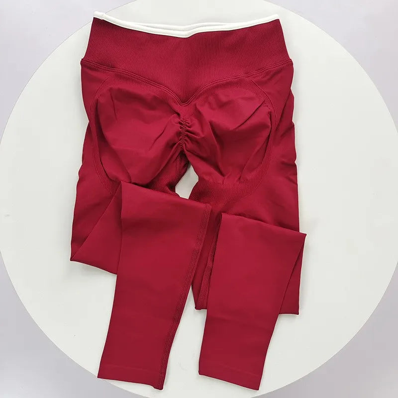 Peach Lift Colourblock Leggings