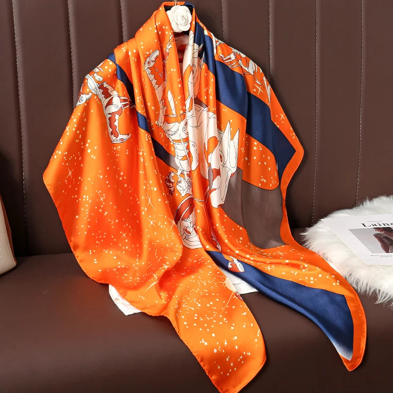 Luxury Silk Square Scarf