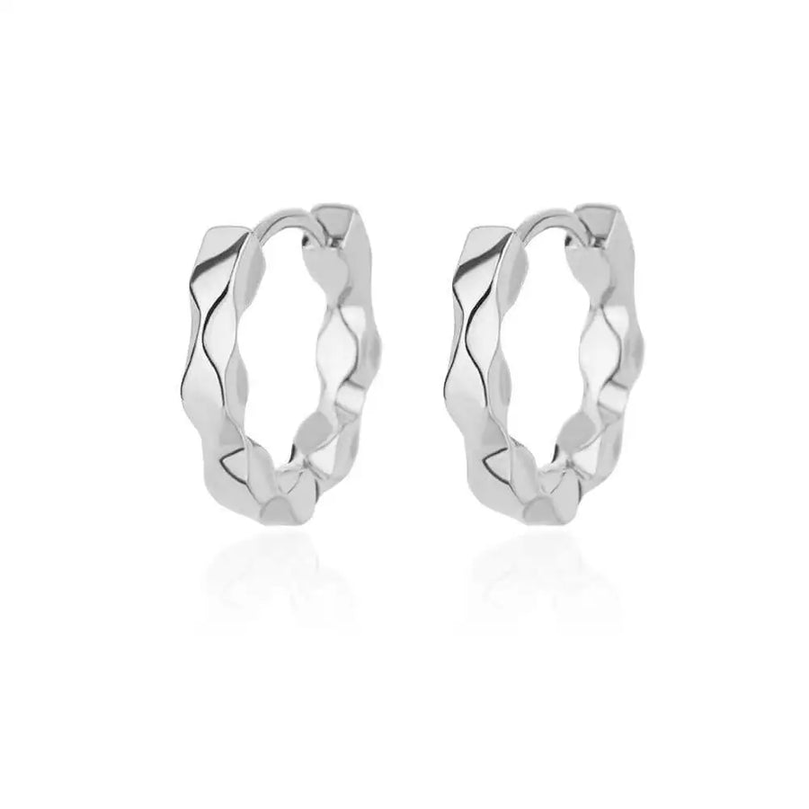 Minimalist Star Hoop Earrings