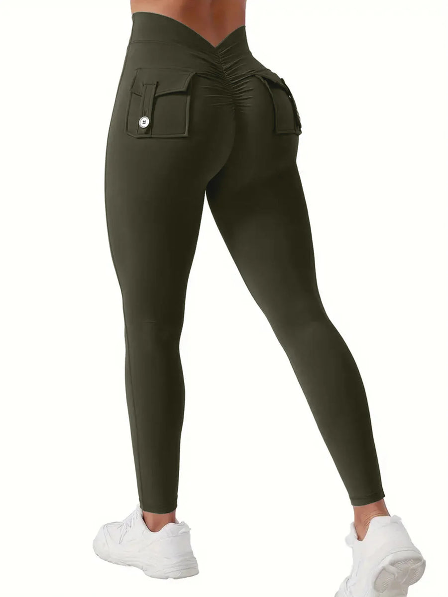 V-Back Seamless Gym Leggings