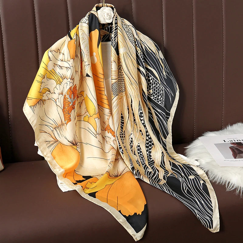 Luxury Silk Square Scarf