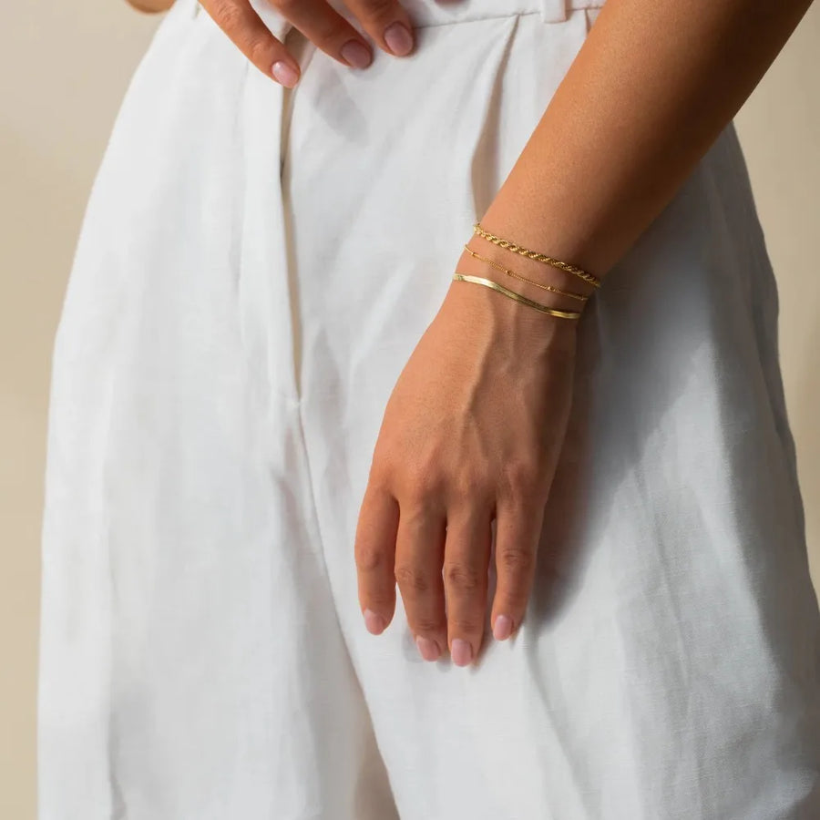 Dainty Stackable Chain Bracelets