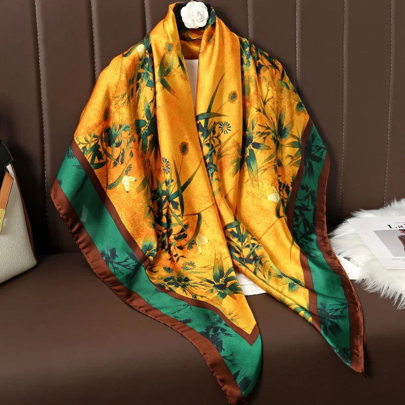 Luxury Silk Square Scarf