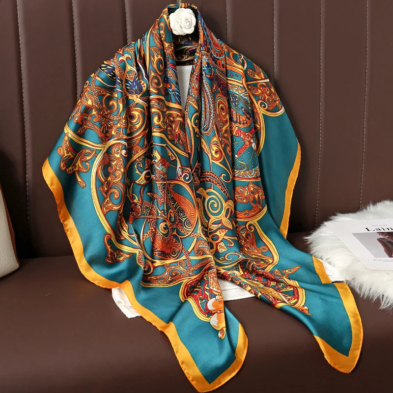 Luxury Silk Square Scarf