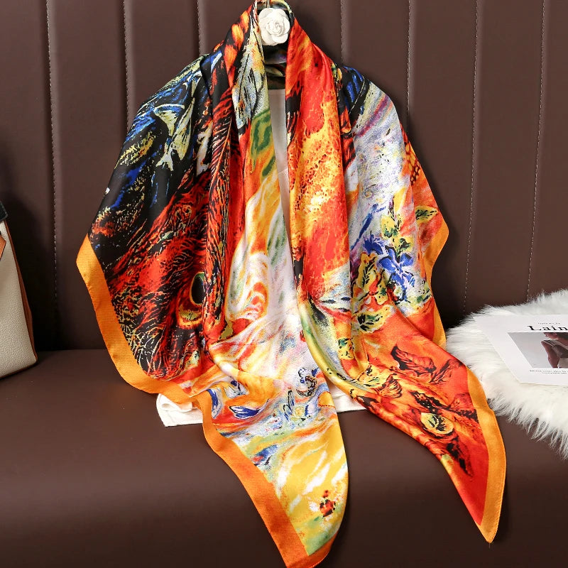 Luxury Silk Square Scarf