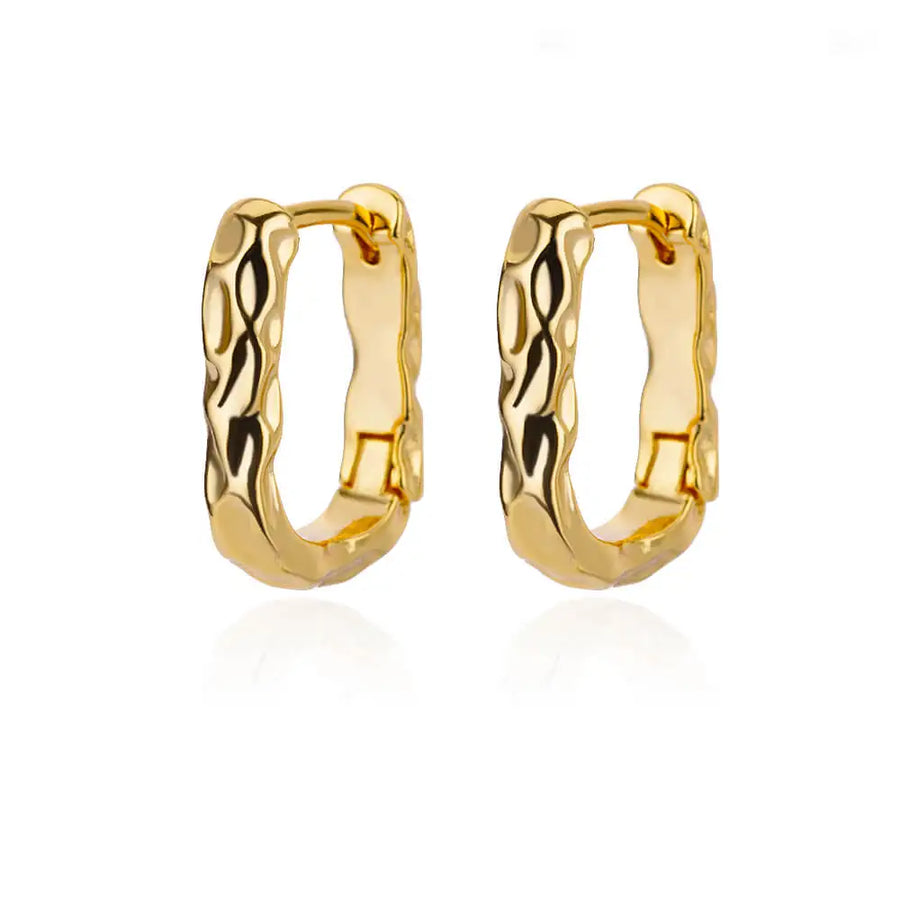Minimalist Star Hoop Earrings