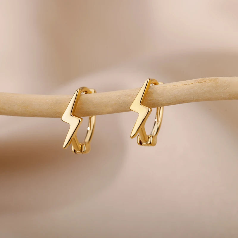 Minimalist Star Hoop Earrings