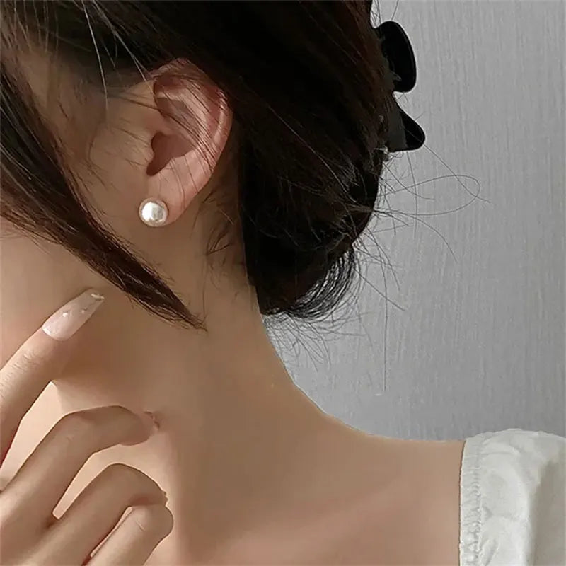 Rio Sterling Silver Freshwater Pearl Stud Earrings