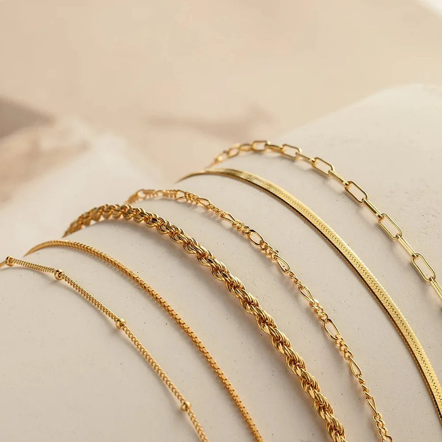 Dainty Stackable Chain Bracelets