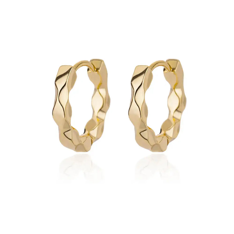 Minimalist Star Hoop Earrings