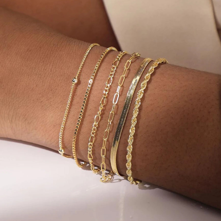 Dainty Stackable Chain Bracelets