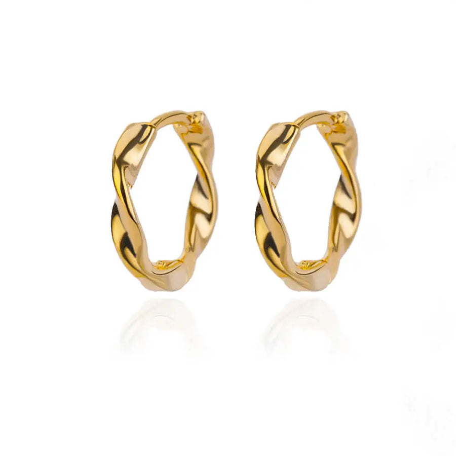 Minimalist Star Hoop Earrings